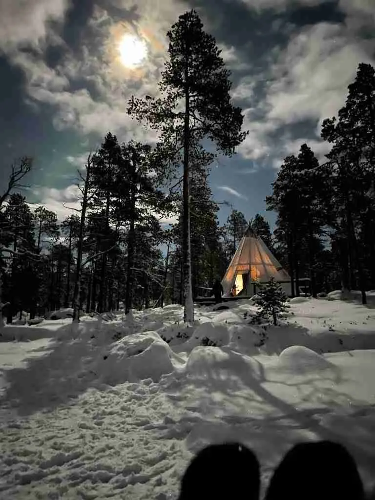 aurora boreale in lapponia