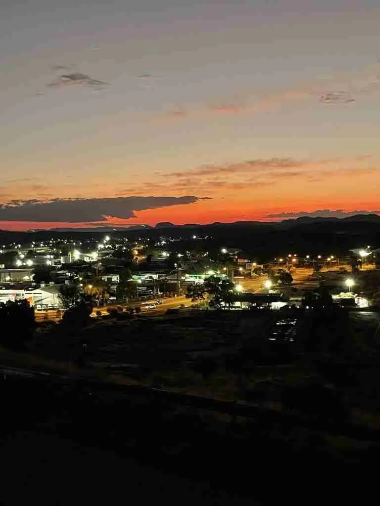 Viaggio nell'Outback, il deserto australiano 7 Tramonto da Alice Springs