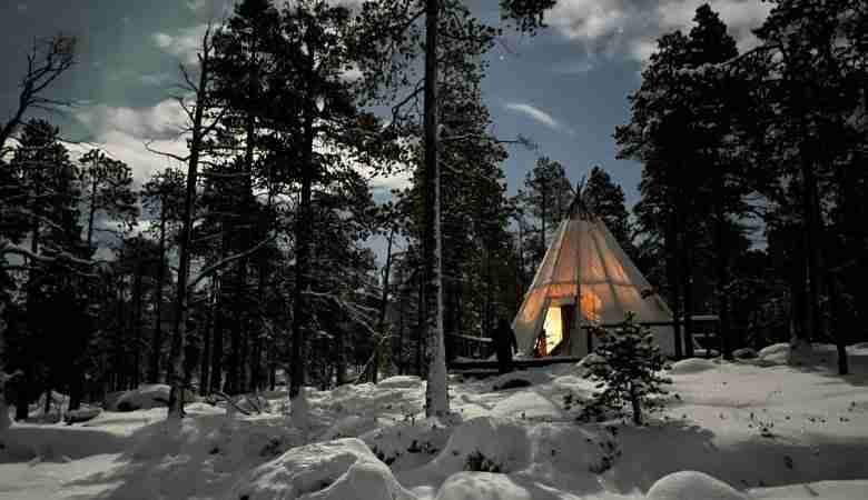 aurora boreale in lapponia